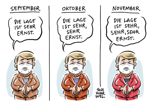 Cartoon: Merkel Corona Lage sehr ernst (medium) by Schwarwel tagged corona,coronavirus,covid19,pandemie,coronatest,coronaapp,lockdown,shutdown,kontaktbeschränkungen,quarantäne,schulschließung,alkoholverbot,sperrstunde,schutzmaske,maskenpflicht,mundnasenschutz,abstandsregeln,hygienevorschriften,cartoon,karikatur,schwarwel,merkel,coronakrise,coronapolitik,ministerpräsidenten,söder,corona,coronavirus,covid19,pandemie,coronatest,coronaapp,lockdown,shutdown,kontaktbeschränkungen,quarantäne,schulschließung,alkoholverbot,sperrstunde,schutzmaske,maskenpflicht,mundnasenschutz,abstandsregeln,hygienevorschriften,cartoon,karikatur,schwarwel,merkel,coronakrise,coronapolitik,ministerpräsidenten,söder