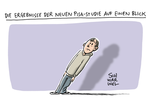 Cartoon: PISA Studie Schüler schlechter (medium) by Schwarwel tagged pisa,studie,schüler,schülerin,lehrer,lehrerin,schule,bildung,medienkompetenz,lernen,unterricht,fach,schulfach,noten,zensur,zeugnis,oecd,bildungssystem,lesen,schreiben,mathe,naturwissenschaften,lesekompetenz,cartoon,karikatur,schwarwel,pisa,studie,schüler,schülerin,lehrer,lehrerin,schule,bildung,medienkompetenz,lernen,unterricht,fach,schulfach,noten,zensur,zeugnis,oecd,bildungssystem,lesen,schreiben,mathe,naturwissenschaften,lesekompetenz,cartoon,karikatur,schwarwel