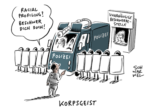 Cartoon: Polizei Rassismus (medium) by Schwarwel tagged polizei,polizeieinsatz,polizeigewalt,george,floyd,rassismus,rassisten,struktureller,ausländerfeindlichkeit,rassenhass,rasse,fremdenfeindlichkeit,schwarze,ausländer,migranten,migration,rechtsextrem,rechtsextremismus,saskia,esken,latenter,racial,profiling,hautfarbe,herkunft,heimat,bundespolizei,cartoon,karikatur,schwarwel,polizei,polizeieinsatz,polizeigewalt,george,floyd,rassismus,rassisten,struktureller,ausländerfeindlichkeit,rassenhass,rasse,fremdenfeindlichkeit,schwarze,ausländer,migranten,migration,rechtsextrem,rechtsextremismus,saskia,esken,latenter,racial,profiling,hautfarbe,herkunft,heimat,bundespolizei,cartoon,karikatur,schwarwel