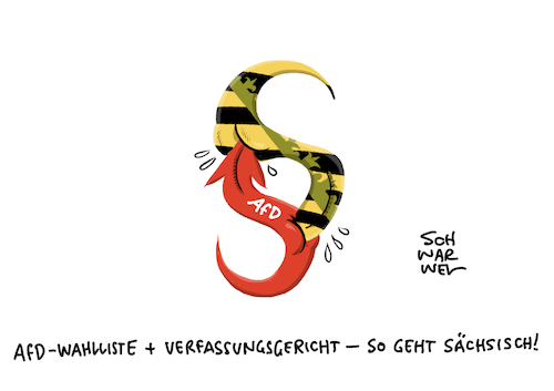 Cartoon: Sachsen AfD Wahlliste (medium) by Schwarwel tagged rechtsextremer,terror,rechtsextremistische,straftaten,rechtsextrem,rechtsextremismus,faschismus,nationalsozialismus,rassismus,rassisten,rechtspopulismus,verfassungsfeindlich,identitäre,bewegung,flüchtlinge,ausländerhass,geflüchtete,flüchtlingspolitik,migration,migranten,afd,von,storch,poggenburg,weidel,gauland,höcke,heil,hitler,sieg,mord,terroranschlag,mordanschlag,gewalt,hass,hetze,alternative,für,deutschland,cdu,csu,koalition,wahl,landtagswahl,cartoon,karikatur,schwarwel,bka,verfassungsschutz,mordfall,lübcke,hate,speech,hasspostings,attentat,hakenkreuz,npd,radikalisierung,wahlliste,kandidaten,wahlkampf,so,geht,sächsisch,sachsen,rechtsextremer,terror,rechtsextremistische,straftaten,rechtsextrem,rechtsextremismus,faschismus,nationalsozialismus,rassismus,rassisten,rechtspopulismus,verfassungsfeindlich,identitäre,bewegung,flüchtlinge,ausländerhass,geflüchtete,flüchtlingspolitik,migration,migranten,afd,von,storch,poggenburg,weidel,gauland,höcke,heil,hitler,sieg,mord,terroranschlag,mordanschlag,gewalt,hass,hetze,alternative,für,deutschland,cdu,csu,koalition,wahl,landtagswahl,cartoon,karikatur,schwarwel,bka,verfassungsschutz,mordfall,lübcke,hate,speech,hasspostings,attentat,hakenkreuz,npd,radikalisierung,wahlliste,kandidaten,wahlkampf,so,geht,sächsisch,sachsen