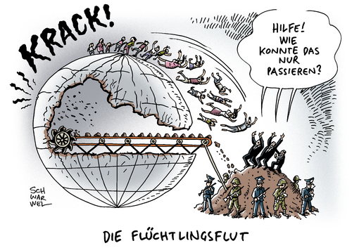 Cartoon: Schlimmste Flüchtlingskrise (medium) by Schwarwel tagged eu,kommission,europäische,union,schlimmste,flüchtlingskrise,zweiter,weltkrieg,flüchtlinge,asyl,asylanten,asylsuchende,karikatur,schwarwel,terror,gewalt,flüchtlingsflut,flüchtlingswelle,eu,kommission,europäische,union,schlimmste,flüchtlingskrise,zweiter,weltkrieg,flüchtlinge,asyl,asylanten,asylsuchende,karikatur,schwarwel,terror,gewalt,flüchtlingsflut,flüchtlingswelle