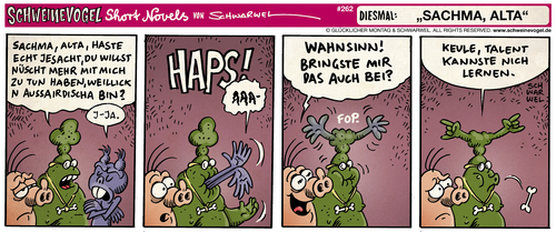 Cartoon: Schweinevogel sachma (medium) by Schwarwel tagged schweinevogel,iron,doof,sid,pinkel,comic,comicstrip,schwarwel,schweinevogel,iron,doof,sid,pinkel,comic,comicstrip,schwarwel