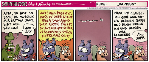 Cartoon: Schweinevogel vapissn (medium) by Schwarwel tagged schweinevogel,iron,doof,sid,pinkel,comic,comicstrip,schwarwel,schweinevogel,iron,doof,sid,pinkel,comic,comicstrip,schwarwel