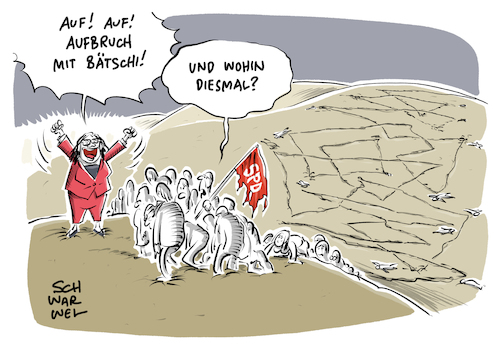 Cartoon: SPD Andrea Nahles Vorsitzende (medium) by Schwarwel tagged spd,partei,politik,deutschland,politikerin,andrea,nahles,parteivorsitzende,wahl,wähler,parteichefin,frau,spitze,martin,schulz,sozial,programm,parteiprogramm,parteitag,bätschi,bätsch,simone,lange,sigmar,gabriel,bundesparteitag,mitgliedervotum,große,koalition,sozialdemokratie,sozialdemokraten,jusos,parteiführung,cartoon,karikatur,schwarwel,spd,partei,politik,deutschland,politikerin,andrea,nahles,parteivorsitzende,wahl,wähler,parteichefin,frau,spitze,martin,schulz,sozial,programm,parteiprogramm,parteitag,bätschi,bätsch,simone,lange,sigmar,gabriel,bundesparteitag,mitgliedervotum,große,koalition,sozialdemokratie,sozialdemokraten,jusos,parteiführung,cartoon,karikatur,schwarwel