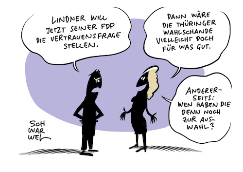 Cartoon: Thüringen Kemmerich Rücktritt (medium) by Schwarwel tagged thüringen,mpwahl,wahl,ministerpräsidentwahl,bodo,ramelow,kemmerich,fdp,höcke,afd,erfurt,mohrung,die,linke,cdu,steigbügelhalter,dammbruch,faschisten,faschismus,vertrauensfrage,rücktritt,neuahlen,cartoon,karikatur,schwarwwel,rechtsextremismus,nazi,nazis,landtag,auflösung,merkel,kramp,karrenbauer,alternative,für,deutschland,ausländerfeindlichkeit,afdp,fckfdp,thüringen,mpwahl,wahl,ministerpräsidentwahl,bodo,ramelow,kemmerich,fdp,höcke,afd,erfurt,mohrung,die,linke,cdu,steigbügelhalter,dammbruch,faschisten,faschismus,vertrauensfrage,rücktritt,neuahlen,cartoon,karikatur,schwarwwel,rechtsextremismus,nazi,nazis,landtag,auflösung,merkel,kramp,karrenbauer,alternative,für,deutschland,ausländerfeindlichkeit,afdp,fckfdp