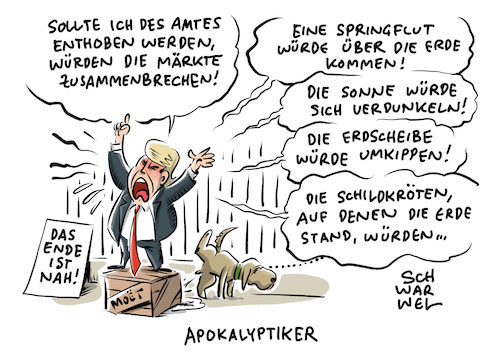 Cartoon: Trump Amtsenthebung (medium) by Schwarwel tagged donald,trump,amtsenthebung,amt,president,präsident,us,usa,america,amerika,markt,wirtschaft,finanzen,weltmacht,außenpolitik,cohen,affäre,amtsenthebungsverfahren,schweigegeld,schweigegeldzahlungen,frauen,wahlkampf,präsidentschaftswahl,wahl,wahlen,impeachment,präsidentschaft,cartoon,karikatur,schwarwel,donald,trump,amtsenthebung,amt,president,präsident,us,usa,america,amerika,markt,wirtschaft,finanzen,weltmacht,außenpolitik,cohen,affäre,amtsenthebungsverfahren,schweigegeld,schweigegeldzahlungen,frauen,wahlkampf,präsidentschaftswahl,wahl,wahlen,impeachment,präsidentschaft,cartoon,karikatur,schwarwel