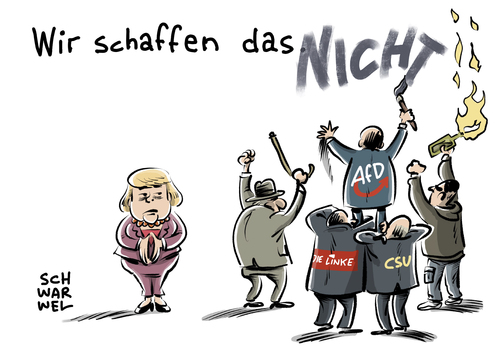 Cartoon: Wir schaffen das (medium) by Schwarwel tagged wir,schaffen,das,angie,angela,merkel,slogan,cdu,csu,afd,alternative,für,deutschland,die,linke,wutbürger,rechte,nazis,nazi,rechtspopulismus,rechtsextrem,rechts,molotow,geflüchtete,flüchtlinge,flüchtlingsheime,flüchtlingspolitik,flüchtlingskrise,karikatur,schwarwel,wir,schaffen,das,angie,angela,merkel,slogan,cdu,csu,afd,alternative,für,deutschland,die,linke,wutbürger,rechte,nazis,nazi,rechtspopulismus,rechtsextrem,rechts,molotow,geflüchtete,flüchtlinge,flüchtlingsheime,flüchtlingspolitik,flüchtlingskrise,karikatur,schwarwel