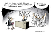 Cartoon: Investition Bank Euro Krise (small) by Schwarwel tagged zentralbank,bank,geld,eu,euro,krise,finanzmarkt,finanzen,wirtschaft,investition,menschenverstand,zwangsjacke,karikatur,schwarwel