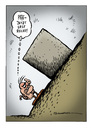 Cartoon: Jetzt erst recht! (small) by Schwarwel tagged schwarwel,cartoon,witz,lustig,schweinevogel,jetzt,erst,recht,berg,stein,chance
