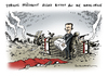 Cartoon: Syrien Abstimmung Krieg (small) by Schwarwel tagged syrien,präsident,assad,referndum,abstimmung,regime,gegner,waffe,gewalt,krieg,terror,kariaktur,schwarwel