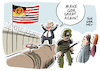 Cartoon: Trump Pipeline Beschluss (small) by Schwarwel tagged trump donald us usa amerika präsident president pipeline mauerbau mauer grenze mexiko karikatur schwarwel