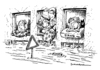 Cartoon: Wenn der Pegel steigt (small) by Schwarwel tagged hochwasser,pegel,anstieg,flut,katastrophe,umwelt,natur,leute,obdachlos,gefahr,karikatur,schwarwel