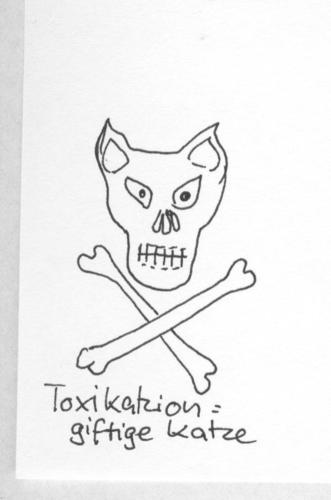 Cartoon: Katzenlexikon (medium) by manfredw tagged tox,gift,katze