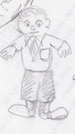 Cartoon: Kritzelei (medium) by manfredw tagged bub,boy,brav,ordentlich,selten