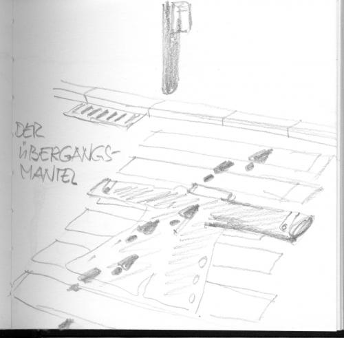 Cartoon: Übergang (medium) by manfredw tagged wetter,zebrastreifen,fußgänger,übergang,mantel,manfredw