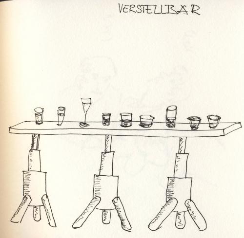 Cartoon: Verstellbar (medium) by manfredw tagged wortspiel