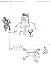 Cartoon: Das Interview (small) by manfredw tagged präsident,interview,zeitung,unterbinden,kredit,zwang,telefon,wulff,haare,entsetzt,enntäuscht,entgeistert,ernüchtert