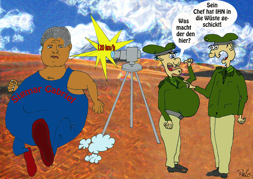 Cartoon: Ab in die Wüste (medium) by Peter Losch tagged politik,politiker,bundestagswahlen,spd,parteien