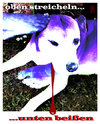 Cartoon: streicheln - beißen (small) by edda von sinnen tagged dogs,people,pet,bite,hund,streicheln,beißen,opportunismus,edda,von,sinnen