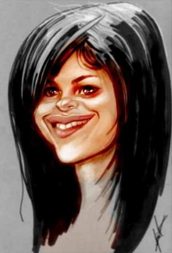 Cartoon: selena gomez sketch (medium) by KARKA tagged selena,gomez,disney