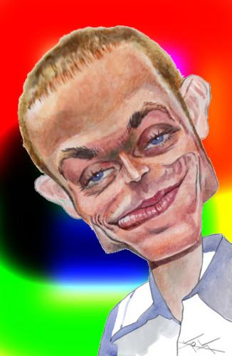 Cartoon: Valentino Rossi caricature (medium) by KARKA tagged valentino,rossi