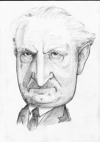Cartoon: Martin Heidegger (medium) by davide calandrini tagged caricature,personaggi,famosi,cultura,arte,spiritualita,letteratura,disegni