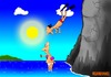 Cartoon: The jump (small) by undertoon tagged undertoon,jump,sea