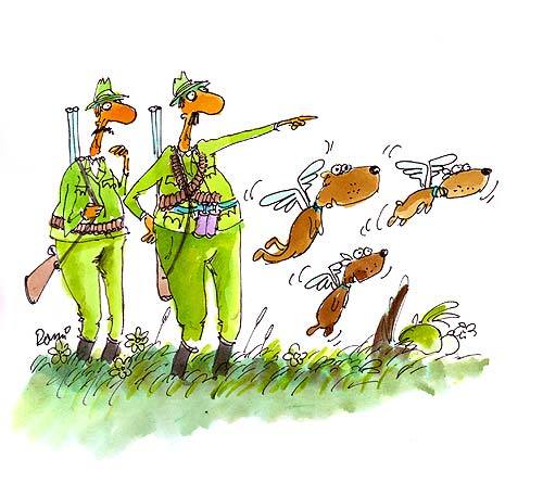 Cartoon: - (medium) by romi tagged hunter,hunting,dog