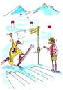 Cartoon: - (small) by romi tagged ski skiing winter switch semaphore stop