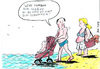 Cartoon: Feeling blue (small) by bob tagged babyschwimmen