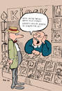 Cartoon: rätselhaft (small) by bob tagged kiosk,zeitung,rätsel,bob,hack