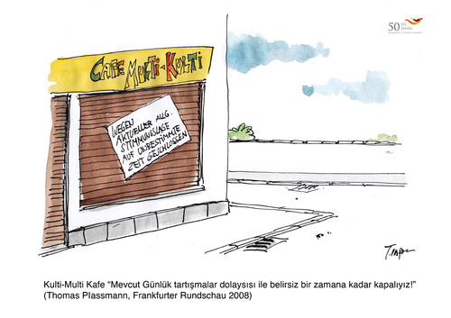 Cartoon: 50 Yil 50 Karikatür (medium) by toonpool com tagged turkey,germany,50,years,migration