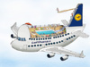 Cartoon: Airbus A380 Contest (small) by toonpool com tagged airbus380 airbus lufthansa plane flugzeug contest
