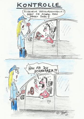 Cartoon: Kontrolle (medium) by Busch Cartoons tagged polizei,drogen,alkohol,kontrolle