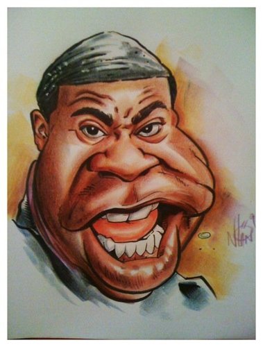 Cartoon: Tracy Morgan Caricature (medium) by nolanium tagged tracy,morgan,caricature,30,rock,nolan,harris,nolanium