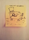 Cartoon: Tofu mit Geschmack (small) by Post its of death tagged tofu