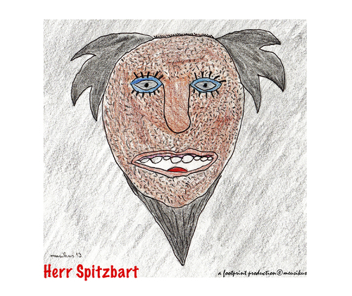 Cartoon: herr spitzbart (medium) by meusikus tagged flockig,fesch,unrasiert,frisur,herr,spitzbart