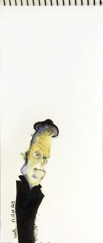 Cartoon: Tom Waits (medium) by morurit tagged waits,tom,music