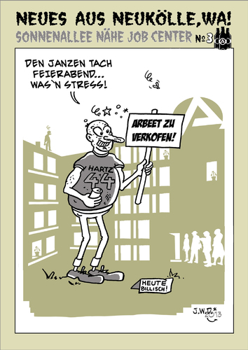 Cartoon: Sale im Job-Center (medium) by JWD tagged job,jobcenter,arbeit,arbeitslos,hartz4,wirtschaft,beschäfftigungneukölln,berlin