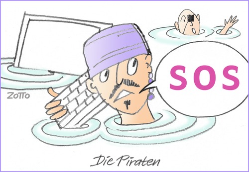 Cartoon: The Pirates - Party (medium) by Zotto tagged illusion,comedy,joke