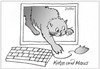 Cartoon: Cat and Mouse (small) by Zotto tagged satire,spaß,horror