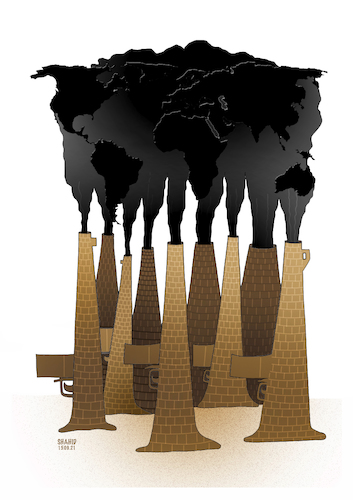 Cartoon: COP26 Climate summit ! (medium) by Shahid Atiq tagged world