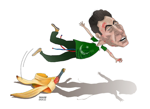 Cartoon: Imran Khan! (medium) by Shahid Atiq tagged pakistan