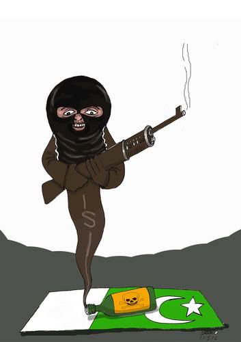 Cartoon: ISI (medium) by Shahid Atiq tagged isi