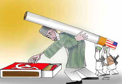 Cartoon: karzai (medium) by Shahid Atiq tagged 053