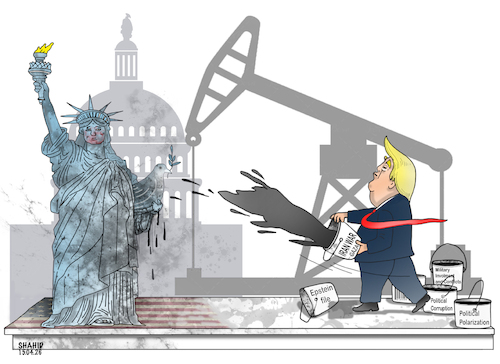 Cartoon: Oil War! (medium) by Shahid Atiq tagged world