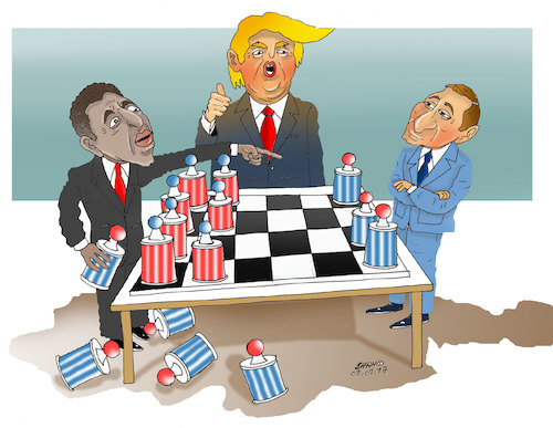Cartoon: Putin Positive move ! (medium) by Shahid Atiq tagged trump,afghanistan,safi,shahid,bahar,ieba,rayian,musa,kart,crni