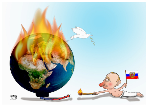 Cartoon: Stop War! (medium) by Shahid Atiq tagged world