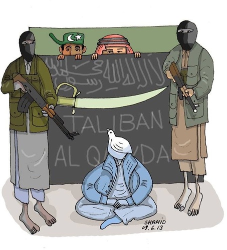 Cartoon: Taliban (medium) by Shahid Atiq tagged 0169
