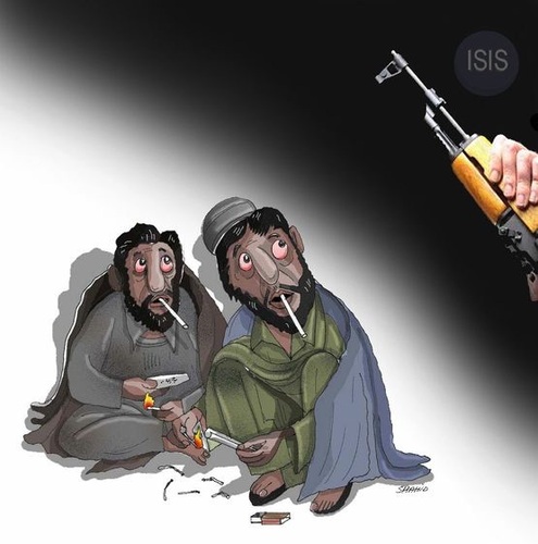 Cartoon: Unemployment and ISIS (medium) by Shahid Atiq tagged 0216